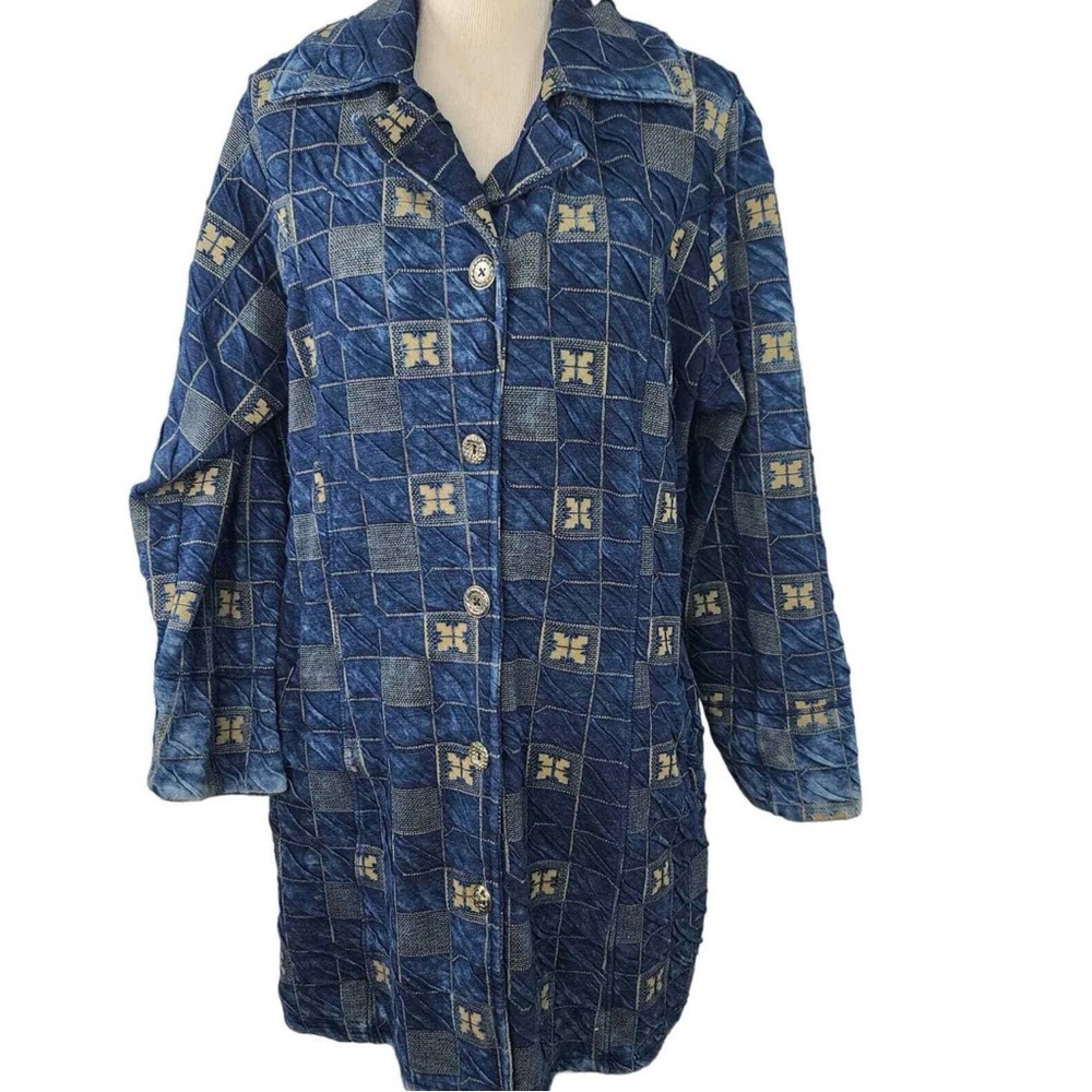 Vintage Parsley & Sage Denim Patchwork Jacket - Size XL